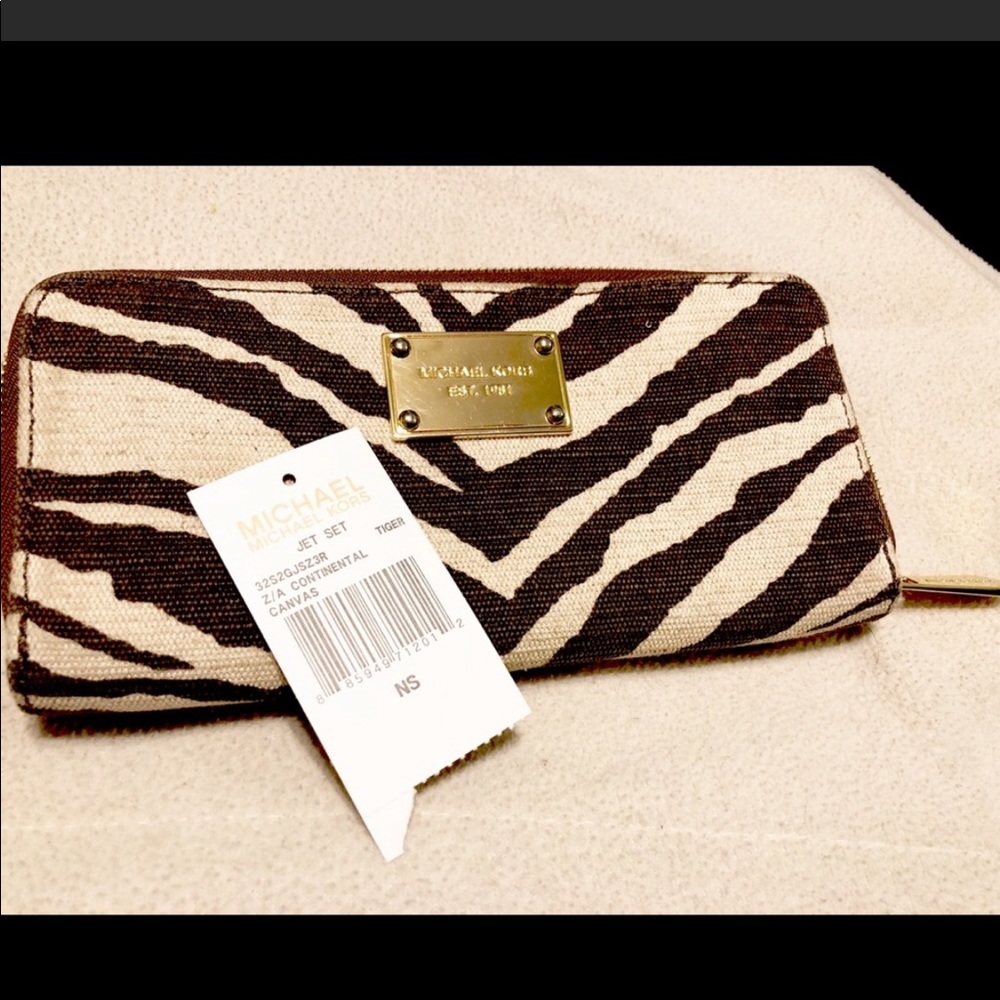 Zebra Michael Kors wallet
